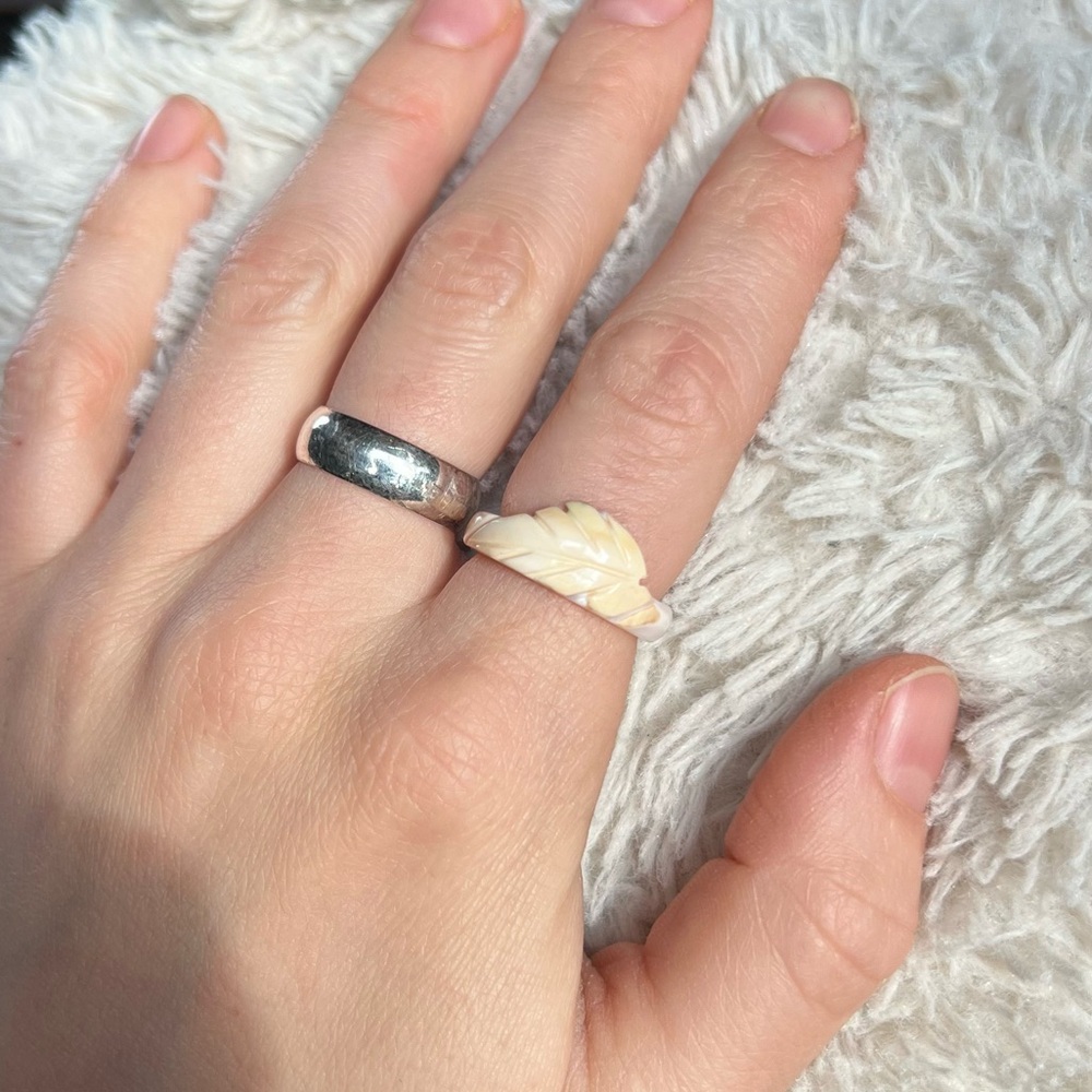 Hand Carved Shell Ring